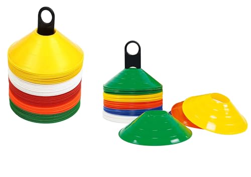Protoner Sports Training Disc Cones, Multicolour Ground Markers, Set of 50-10 Options, Agility Training Equipment (Set of 40 pcs) - Image 5