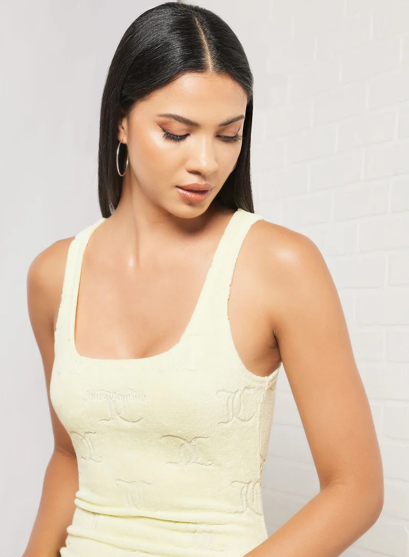 Juicy Couture Monogram Toweling Tank Dress