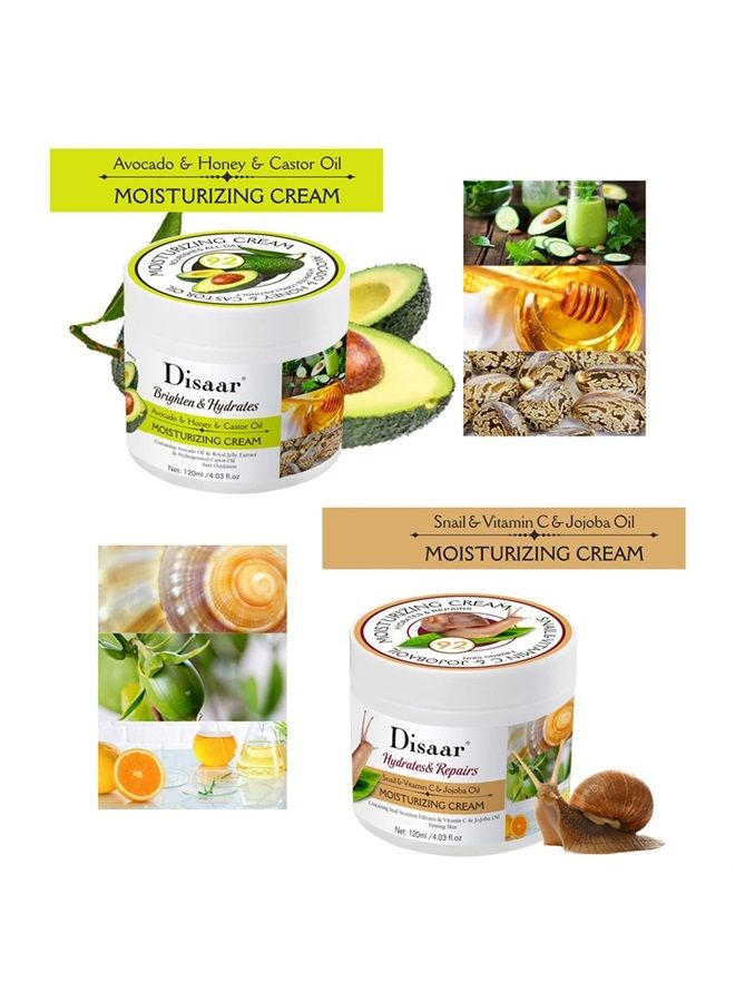 DISAAR BEAUTY DISAAR Moisturizing Cream Avocado Honey Hydrates Nourishes Anti-Oxidation Body Skincare 120ml/4.03fl.oz  - Image 5