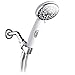 Hotel Spa Hotel Spa HotelSpa Designer White/Chrome-Face Spiral Handheld w/Patented ON/OFF Pause Switch  - Image 2
