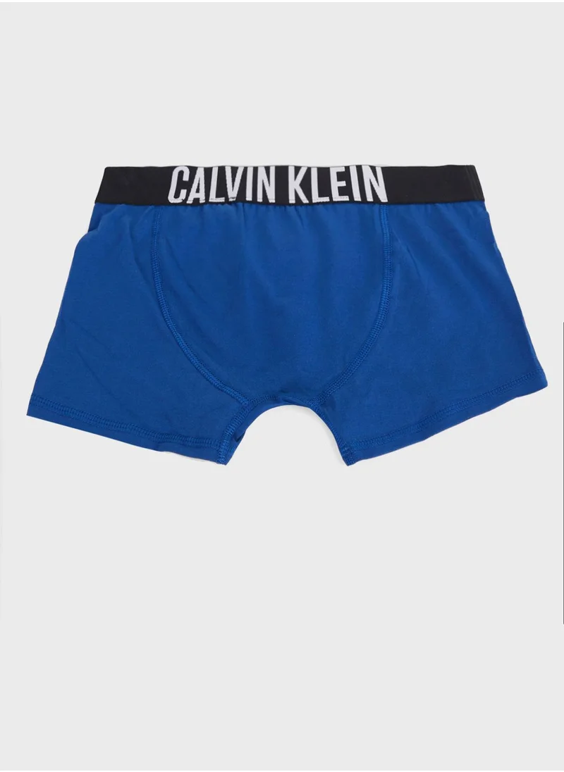 Calvin Klein Jeans Kids 2 Pack Logo Trunks