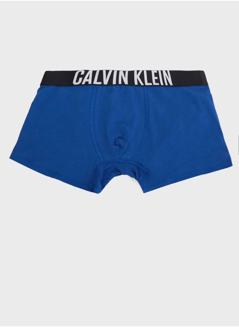 Calvin Klein Jeans Kids 2 Pack Logo Trunks