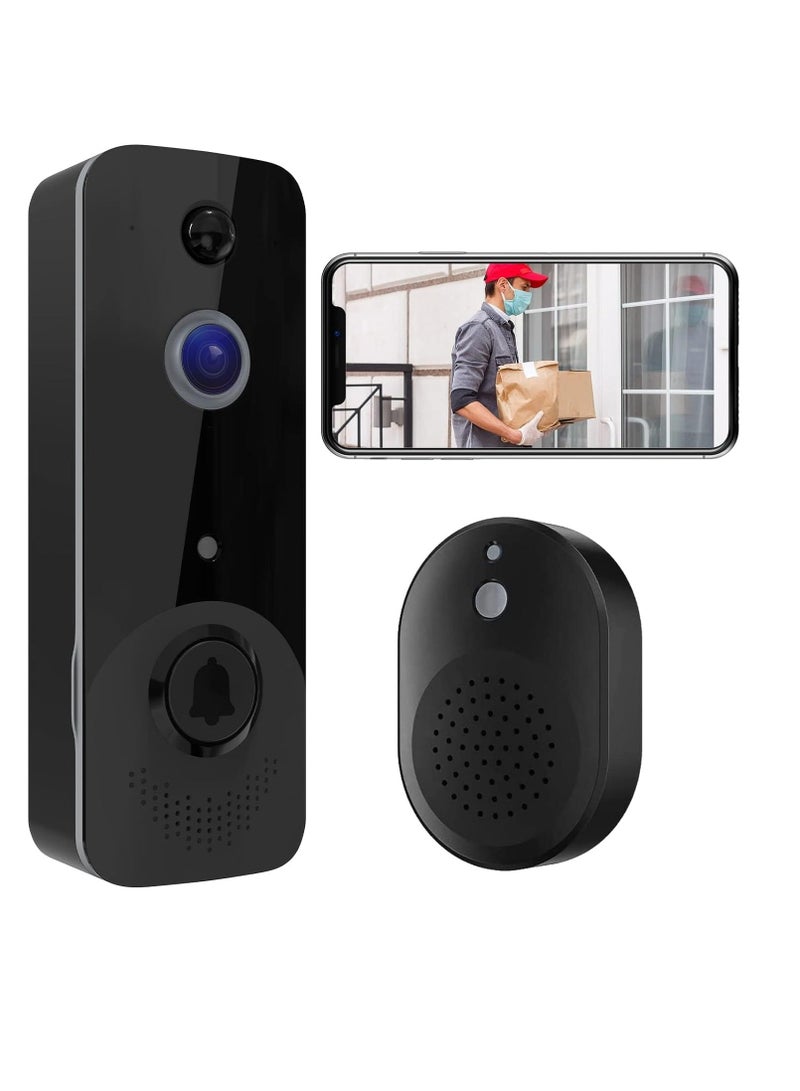 Doorbell Camera Video Doorbell Wireless with Chime 1080P HD Smart WiFi Security Camera Doorbell with PIR Motion Detection, 2-Way Audio, Night Vision Wide Angle - Image 1