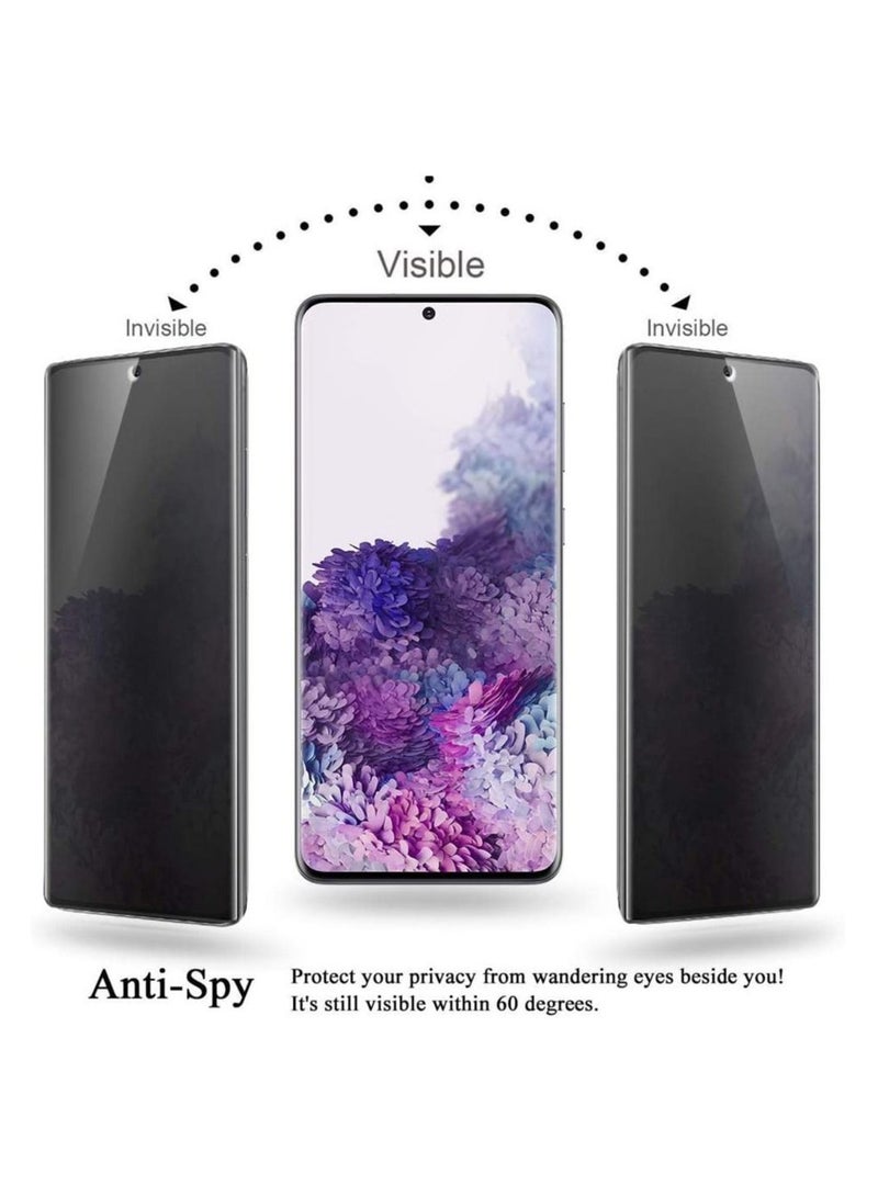 Nano Privacy Screen protector compatible with Samsung Galaxy S20+ Screen Protector Tempered Glass [Anti-Glare][HD Full Coverage][Easy Installation][Scratch Resistant][9H Hardness] - Image 3