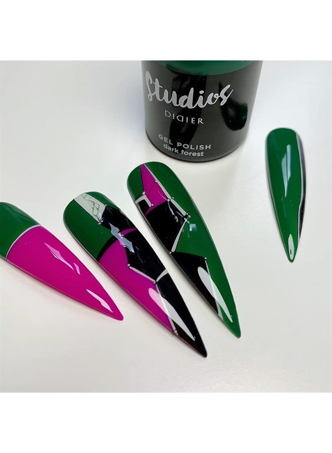 Didier Lab - Studios Gel Polish Dark Forest - Professional Manicure Pedicure Products - Rich Pigment for Complete Nail Coverage - Flawless Shine - Suitable for Beginners - For UV Lamp - Gift for Women - Image 5