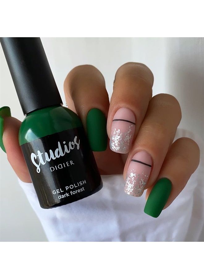 Didier Lab - Studios Gel Polish Dark Forest - Professional Manicure Pedicure Products - Rich Pigment for Complete Nail Coverage - Flawless Shine - Suitable for Beginners - For UV Lamp - Gift for Women - Image 2