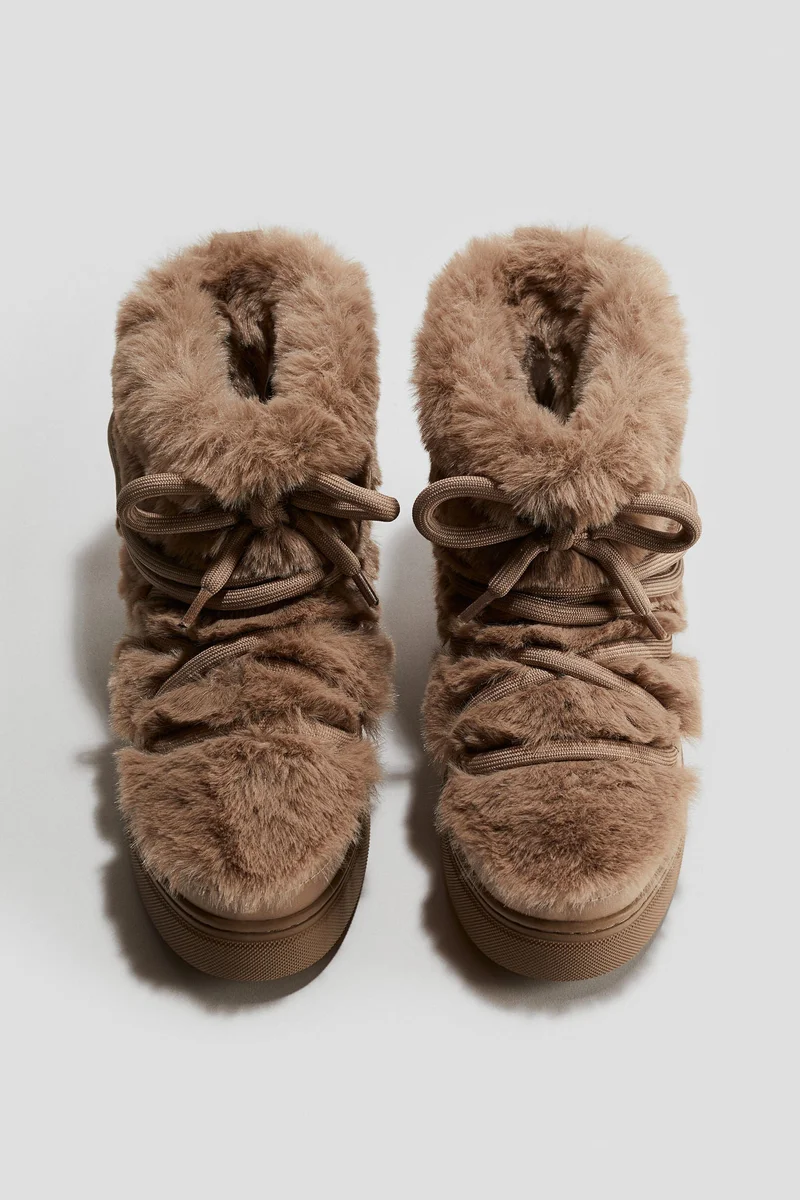 H&M Warm-lined fluffy snow boots