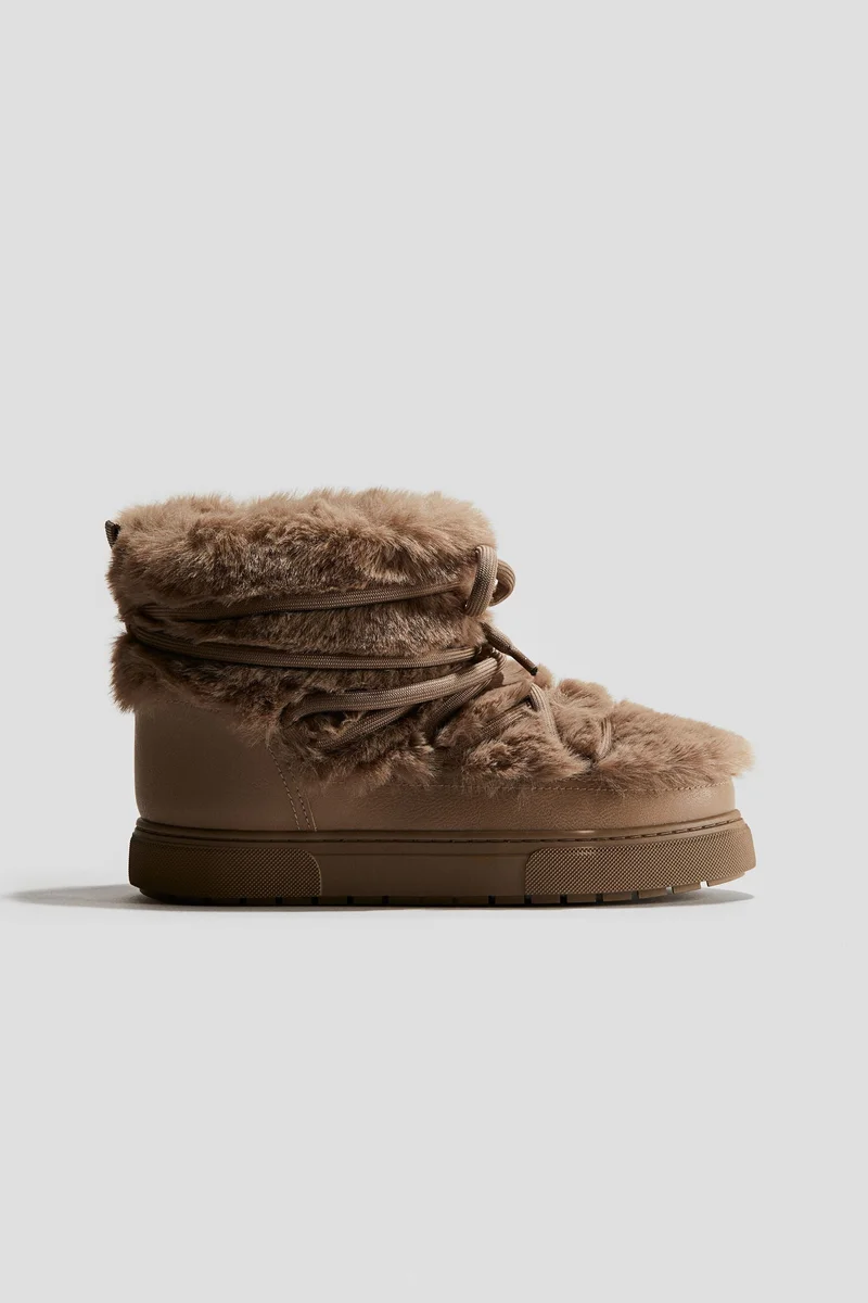 H&M Warm-lined fluffy snow boots