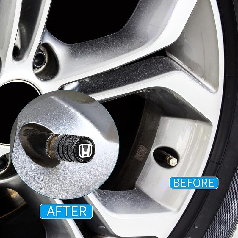 CONTACTS Compatible with Hon-DAA 4pcs Universal Car Tire Valve Stem Caps, Aluminum Air Dust Cover, Auto Wheel Accessories - Image 5
