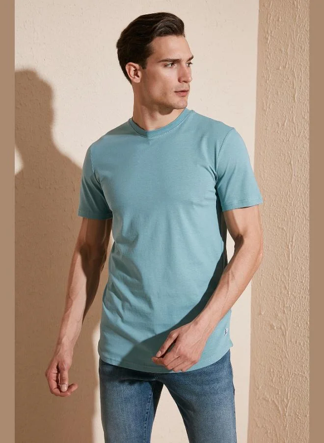 بوراتي Buratti 100% Cotton Regular Fit Crew Neck T-shirt Men's T-SHIRT 5902511