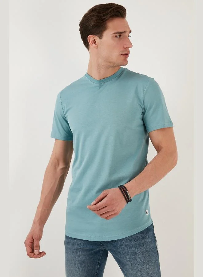 Buratti  Buratti 100% Cotton Regular Fit Crew Neck T-shirt Men's T-SHIRT 5902511 for Men | Best Price UAE