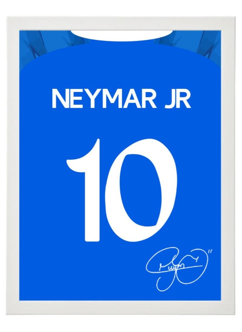 Boomah Accessories - Set of 3, Ronaldo - Messi - Neymar Autographed Jersey Poster with Frame 30x40cm - Image 1
