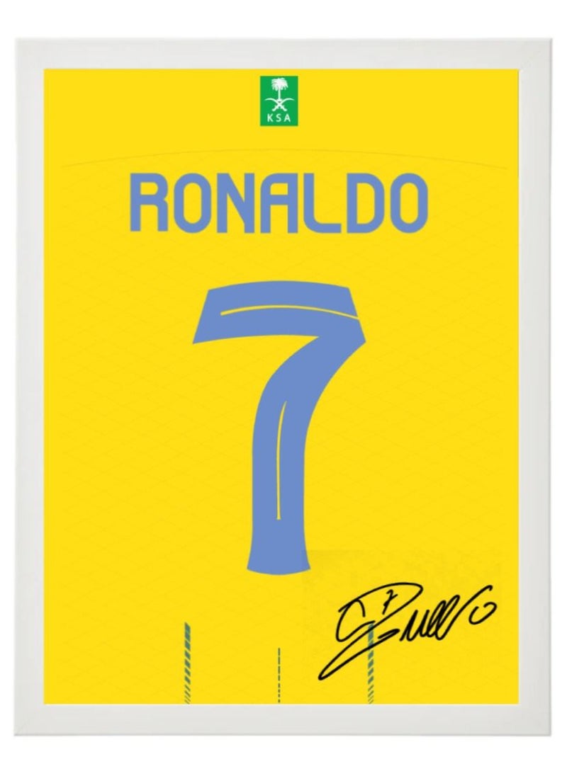 Boomah Accessories - Set of 3, Ronaldo - Messi - Neymar Autographed Jersey Poster with Frame 30x40cm - Image 1