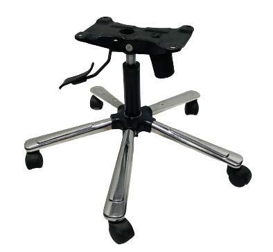 KITHANIA KITHANIA Revolving Computer Chair Base Special Heavy Steel Base 26 in fit to Every Chair with Black Wheel Power Hydraulic Central Tilt Plate