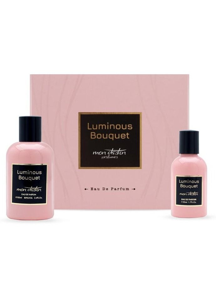 Mon Destin - Mon Destin Perfumes Luminous Bouquet Eau De Parfum 100ML +50ML Gift Set for Women Inspired by Escada Miami Blossom - Image 1