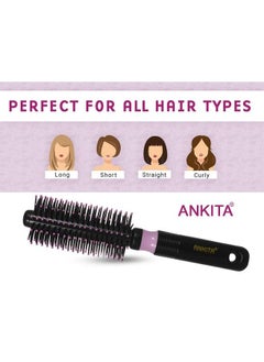Ankita Hair Brush With Nylon Bristle Allpurpose Colors May Vary (212) By Chhavi Creation  - Image 5