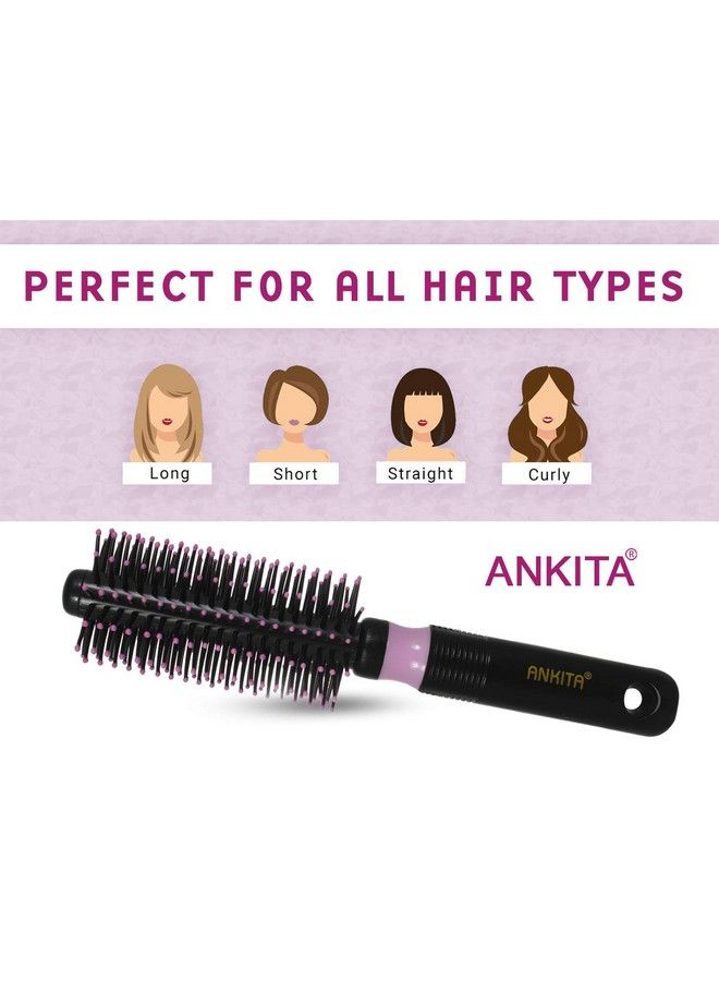 Ankita Hair Brush With Nylon Bristle Allpurpose Colors May Vary (212) By Chhavi Creation - Image 5