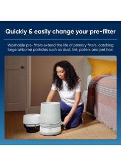 Blueair Genuine Pre-filter Fabric Cover for Blue Max 3350i Air Purifier in Moss Green  - Image 2