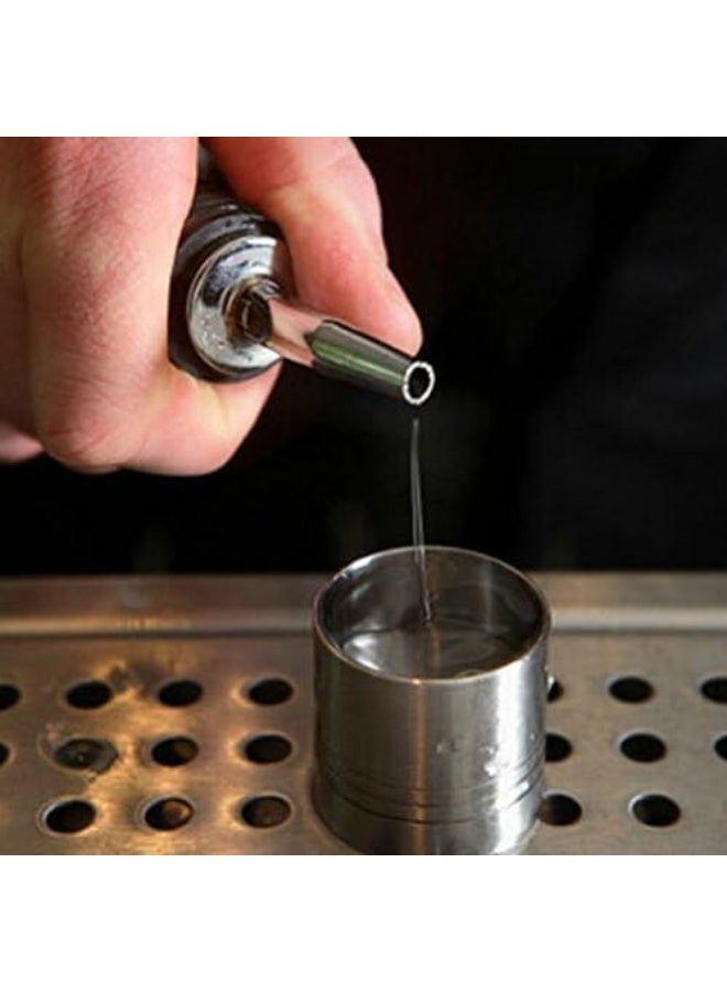 فوهة صب سريع للزجاجات من الستانلس ستيل مع سدادة مطاطية مانعة للتسريب، موزع احترافي للمشروبات والزيوت والشراب، طقم 12 فوهة صب بدون أغطية للاستخدام المنزلي والبار والمطاعم - Image 3