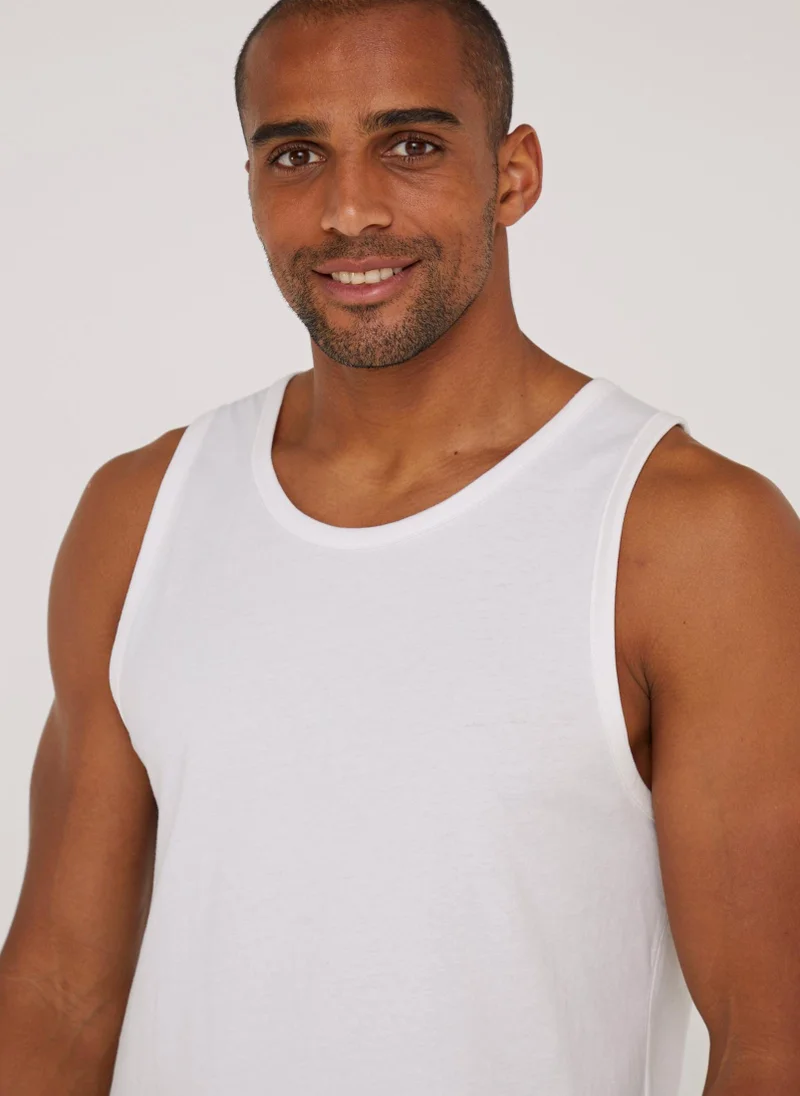 Matalan White Jersey Vest