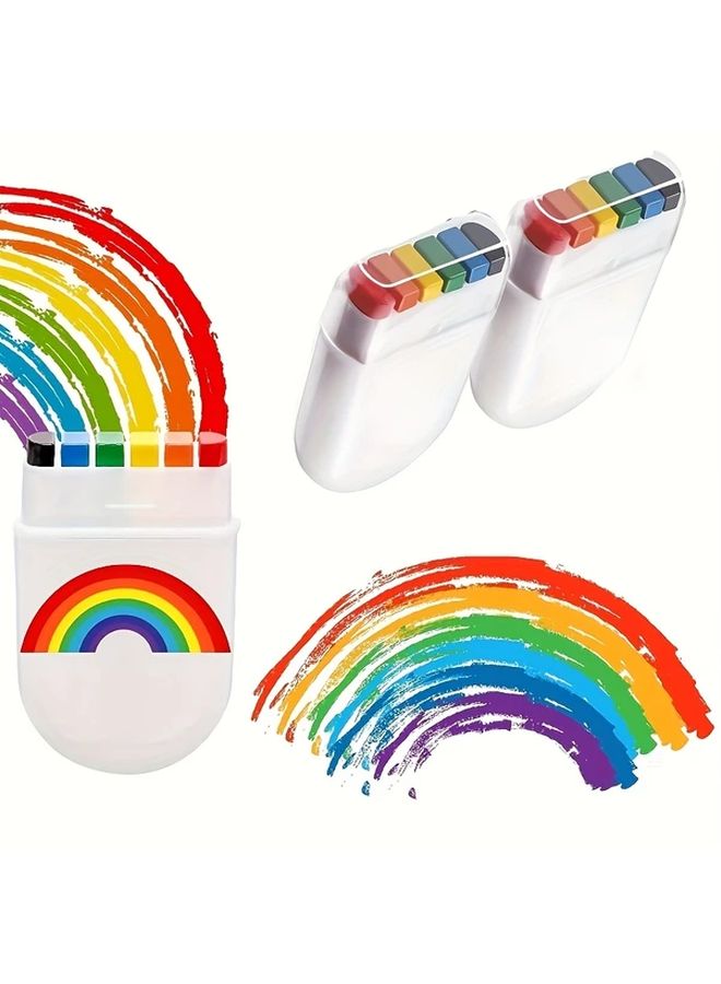 3 Rainbows Crayon Paint Set For Colorful Theme Birthday Party Supplies - Image 5