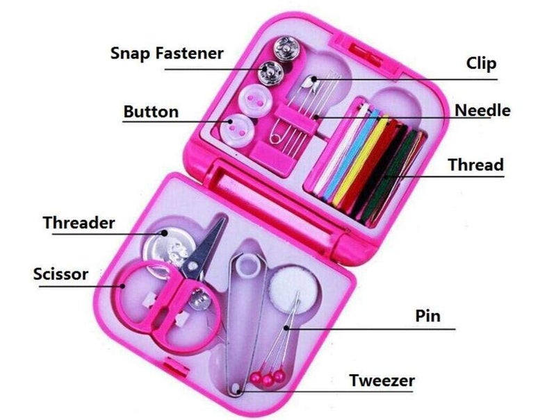APURK Mini Sewing Kit Portable Travel Mini Sewing Kit Color Needle Thread Scissors Pin Hand Work Box Pocket Outdoor Handwork Accessories Multicolor Plastic Pack of 1Pcs - Image 4