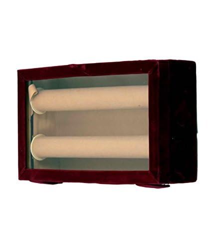 Kuber Industries Kuber Industries Wooden Rectangular 2 Rod Bangle Box, Maroon, Standard (JK129)  - Image 2