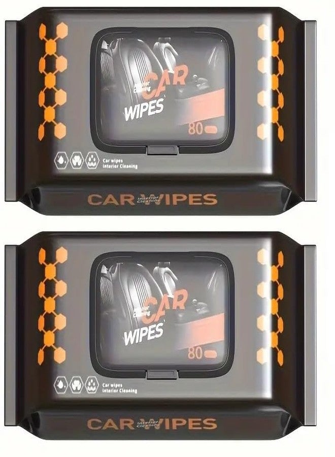 SILENCIO Car Cleaning Wipes 80 Pcs | Wet Tissue Paper for Washing | Cleaning Accessories Full Interior & Exterior Kit | Hand Tissue for Motor, Bike, Vehicle Care (2) - Image 1