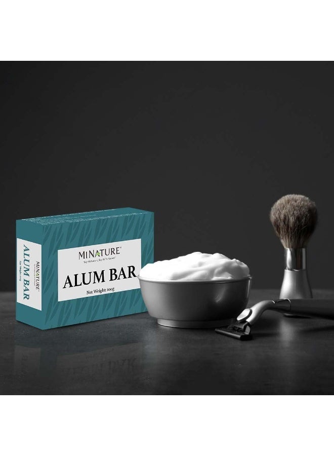 minature Combo of Alum Powder (227g) & Alum Bar (Phitkari) (100g*2) | Alum Stone (Fitkari) | Only Alum | Nothing Added| Pure & Natural| Cruelty free - Image 1