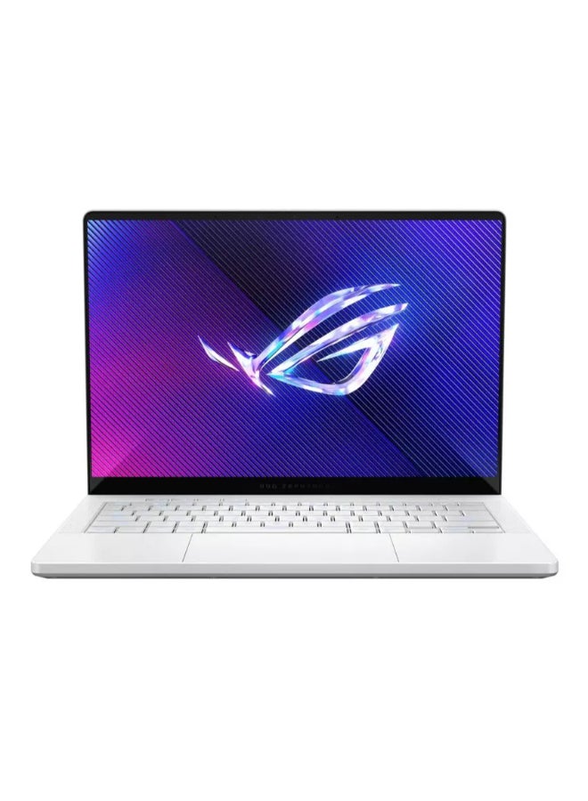 أسوس لابتوب الألعاب ROG Zephyrus G14 بشاشة OLED مقاس 14 بوصة بدقة 3K (2880x1800) ومعدل تحديث 120Hz، مع معالج AMD Ryzen 9-270/ذاكرة RAM سعة 32GB DDR5/قرص SSD سعة 2TB/بطاقة رسومات Nvidia GeForce RTX 5050 بسعة 8GB/نظام Windows 11 Home/ - Image 1