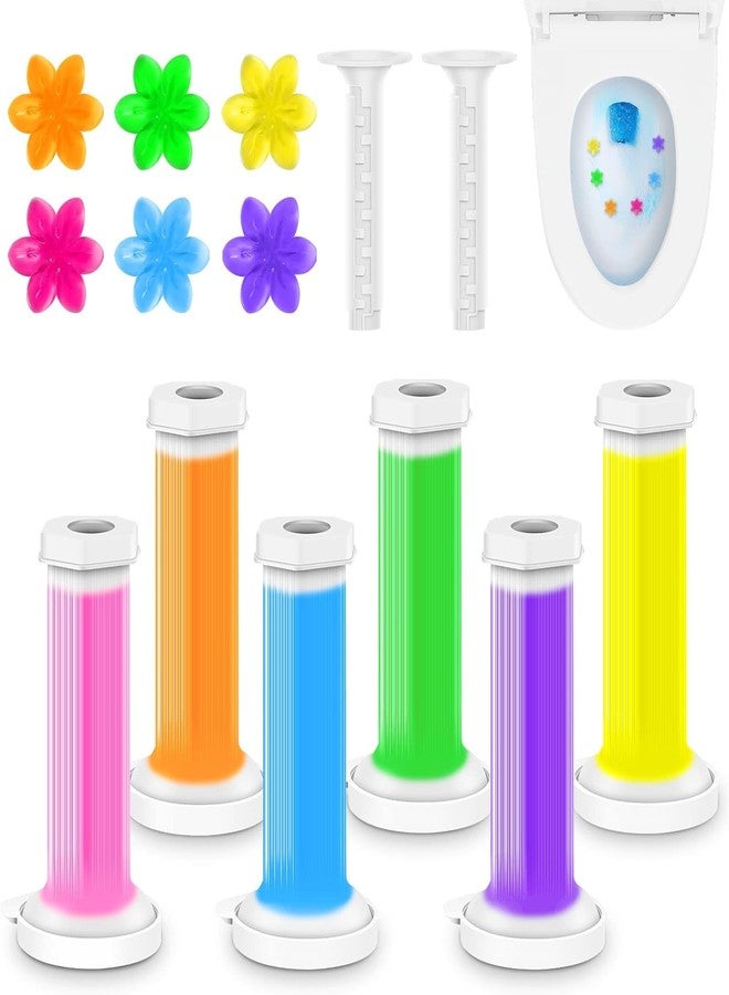 FORGEOG-ToIlet Gel-ToilEt-Cleaner-Bathroom Cleaner-TOilet Refills-Flower ToilEt Gel Stamp-ToileT Fresheners Gel ToilEt-Air Fresher-ToiLet Air Fresher-ToilEt cleaner gel(1 pic)(Multi Color) (KQ4) - Image 1