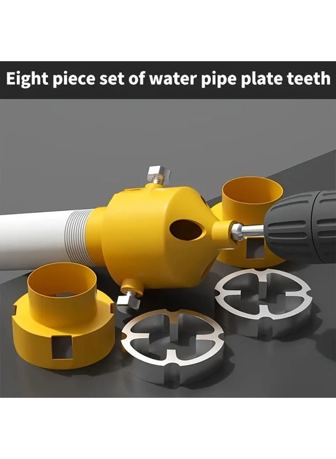 Electric Drill Pipe Threading Kit Alloy Steel Step Drill Bit Set 1 Set - Image 3