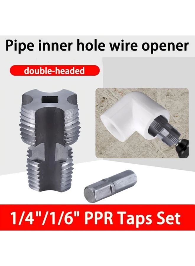 Electric Drill Pipe Threading Kit Alloy Steel Step Drill Bit Set 1 Set - Image 5