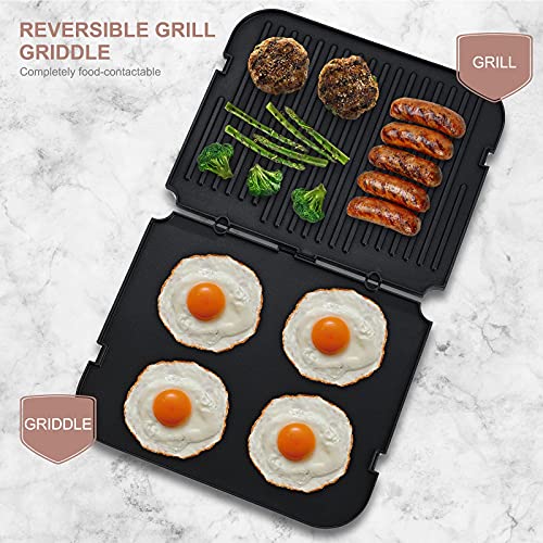 FOCOllK Griddler Plates Replacement for Cuisinart GR-4NP1 5-in-1 Grill & Panini Press - Griddle Accessories, BPA Free, 2Pcs - Image 5