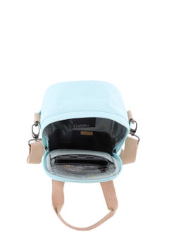 NATIONAL GEOGRAPHIC National Geographic LEGEND Mini Utility Bag Light Blue For Men and Women, Durable Water Resistant Multi Function Casual Shoulder Bag/Lunch Box Bag With Top Handle/Removable Strap  - Image 4