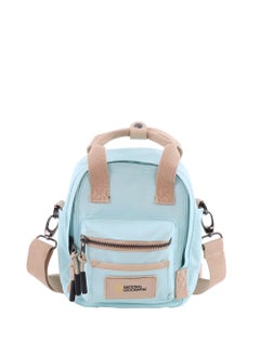 NATIONAL GEOGRAPHIC National Geographic LEGEND Mini Utility Bag Light Blue For Men and Women, Durable Water Resistant Multi Function Casual Shoulder Bag/Lunch Box Bag With Top Handle/Removable Strap  - Image 1