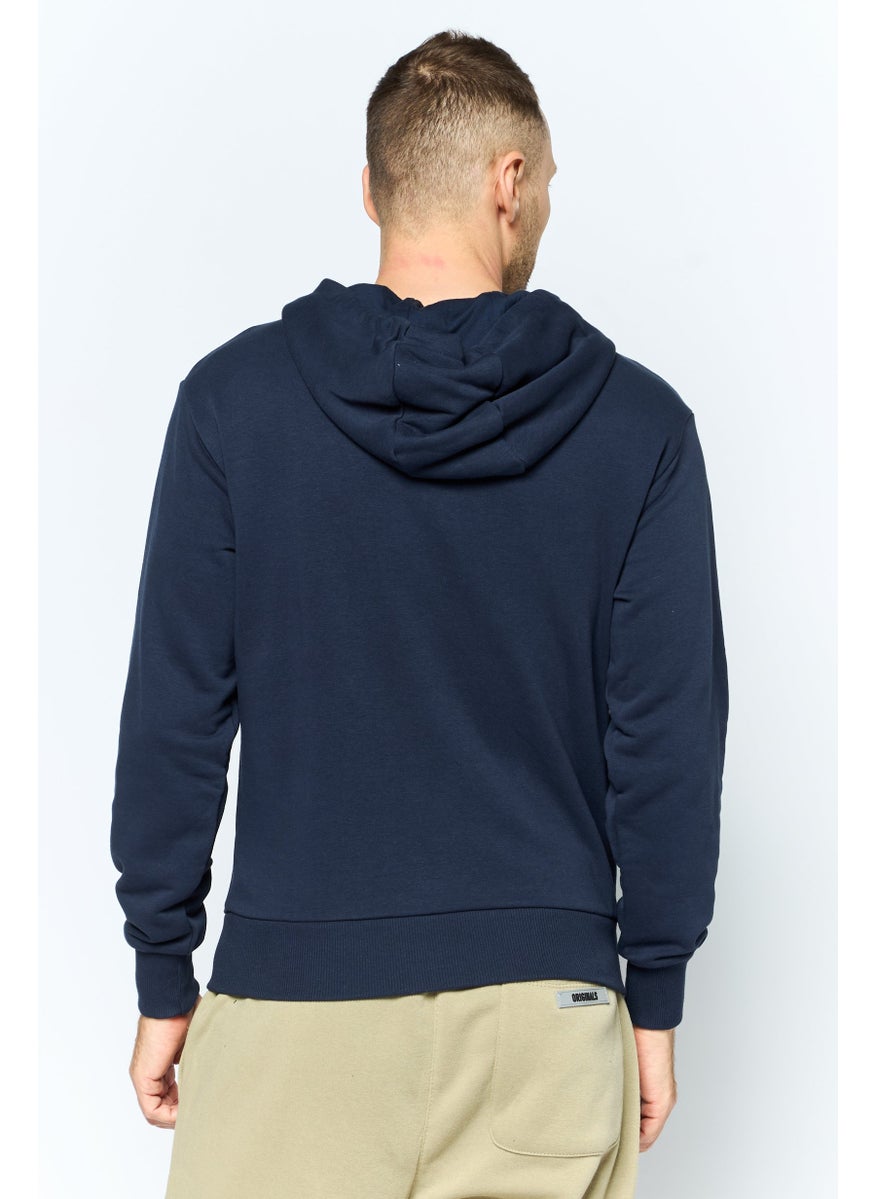 Men Sportswear Fit Long Sleeve Outdoor Hooded Sweatshirt, Navy - pzsku/ZB2B3103FBA81FE6F2DB7Z/45/_/1737642056/b83fc47f-c280-42b9-8ac6-06875f6473d0