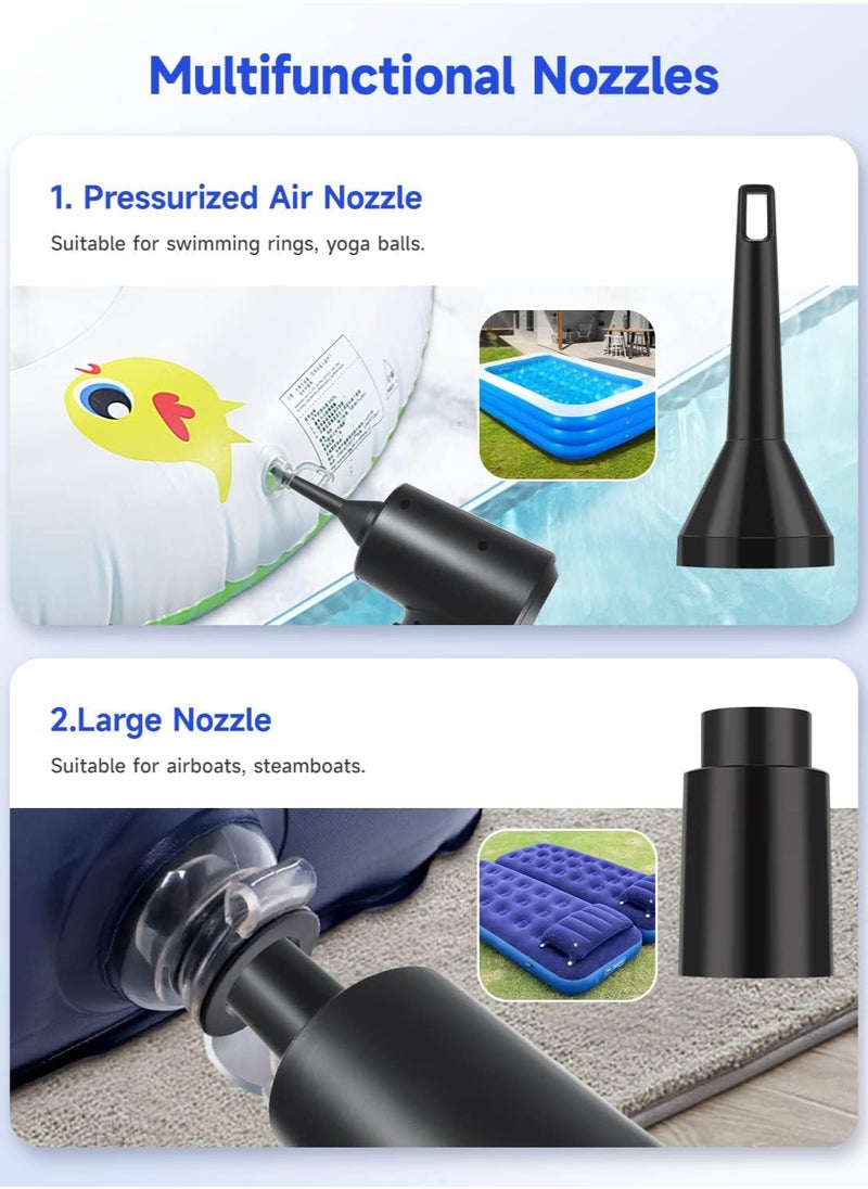 Generic Compressed Air Duster, 3 Gear to 51000RPM Electric Air Duster Portable Air Blower with LED Light, 6000mAh Rechargeable Cordless Air Duster for Computer Keyboard Fast Charge  - Image 4