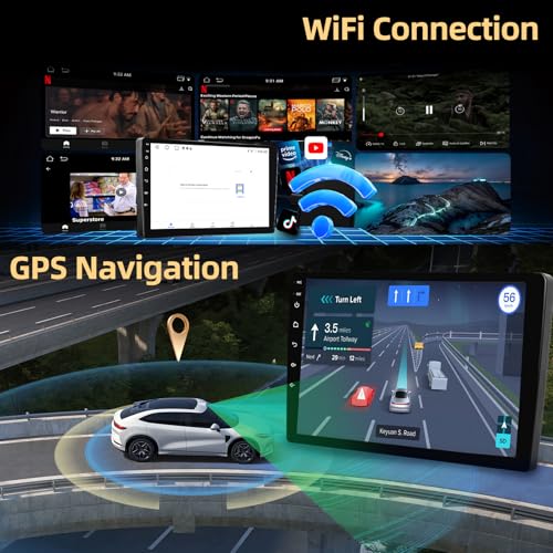 NHOPEEW [2+64G] for Dodge Charger and for Dodge Magnum 2005-2007 Android Radio with DSP - 9 inch Touchscreen Car Radio - Wireless Carplay and Android Auto, Mirror Link, WiFi, GPS, SWC + Canbus + Backup Camera - Image 5