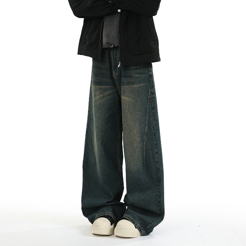 Unisex Classic Denim Jeans Loose Fit Daily Outdoor Wear - Image 4