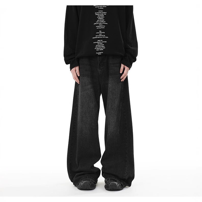 Unisex Classic Denim Jeans Loose Fit Daily Outdoor Wear - Image 3