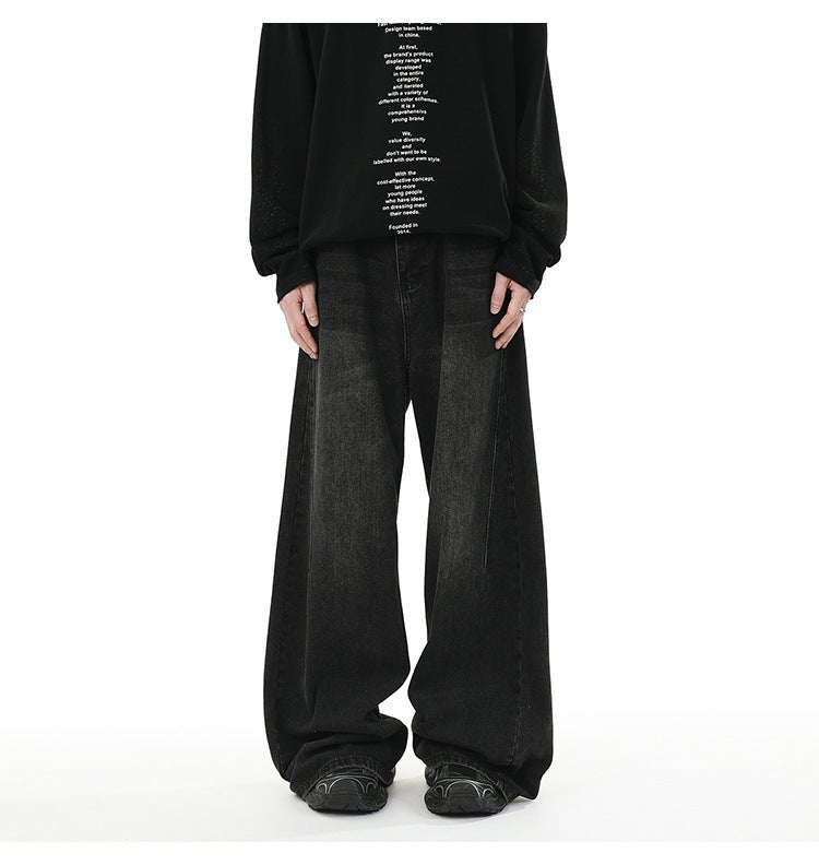 Unisex Classic Denim Jeans Loose Fit Daily Outdoor Wear - Image 1