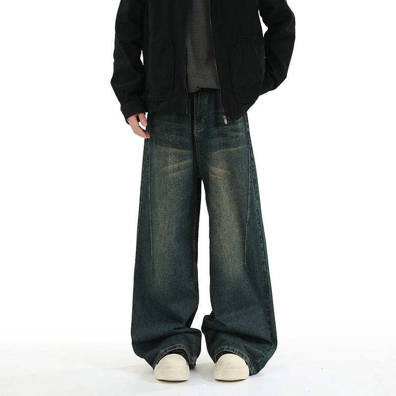 Unisex Classic Denim Jeans Loose Fit Daily Outdoor Wear - Image 2