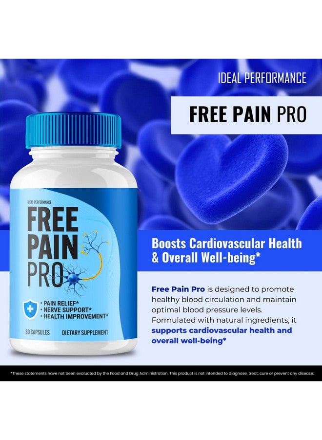 IDEAL PERFORMANCE Free Pain Pro Capsules, Free PainPro Health Support Supplement Pills - Maximum Strength, FreePain Pro Health & Wellness, All Natural Formula Official FreePainPro Capsules Reviews (1 Pack) - Image 4