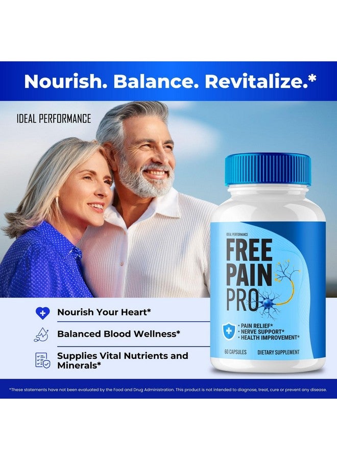 IDEAL PERFORMANCE Free Pain Pro Capsules, Free PainPro Health Support Supplement Pills - Maximum Strength, FreePain Pro Health & Wellness, All Natural Formula Official FreePainPro Capsules Reviews (1 Pack) - Image 5