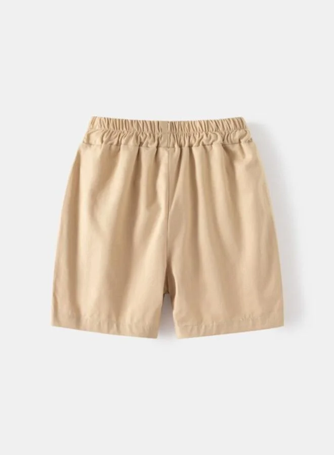 YUNIQEE Blue Collared Short Sleeve Printed Shirt & Shorts