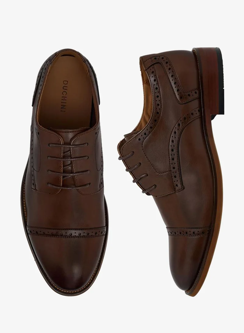 DUCHINI Men Lace-Up Derby Shoes
