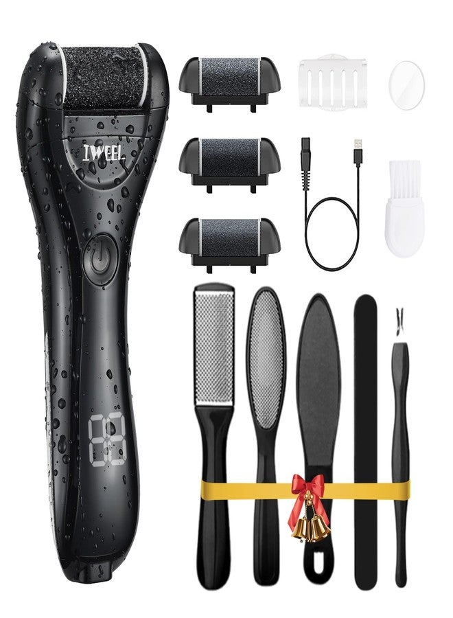 IWEEL Electric Foot Callus Remover, Rechargeable Portable Electronic Foot File Pedicure Kit, Electric Callus Remover for Feet, Pedicure Tools, Foot Scrubber File, Professional Foot Care for Dead Skin - Image 1