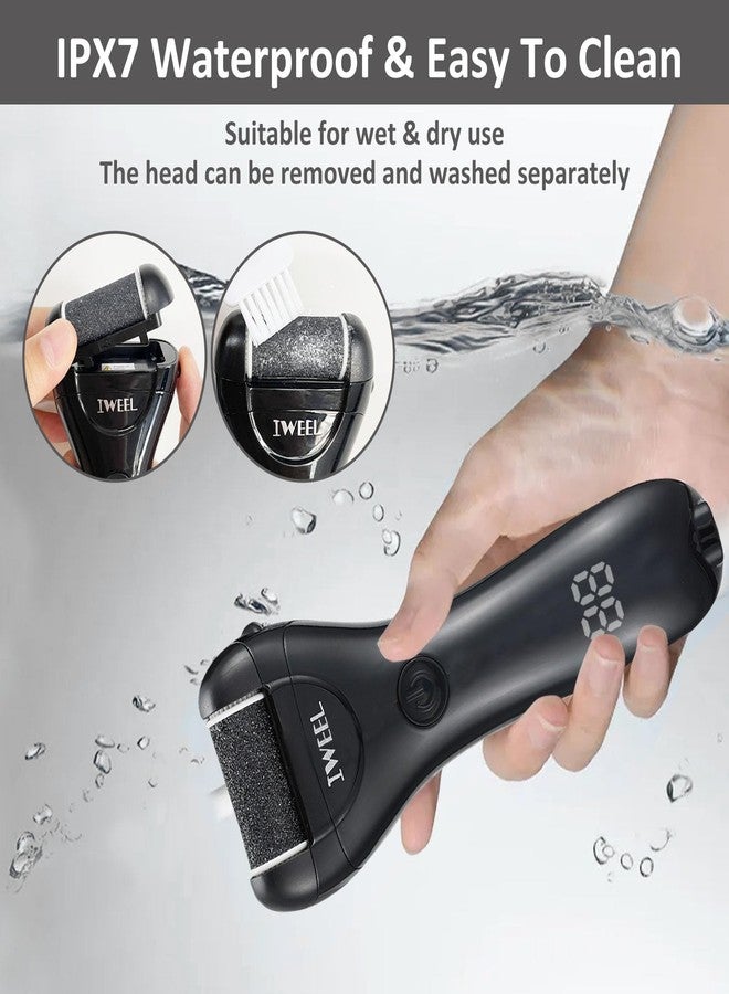 IWEEL Electric Foot Callus Remover, Rechargeable Portable Electronic Foot File Pedicure Kit, Electric Callus Remover for Feet, Pedicure Tools, Foot Scrubber File, Professional Foot Care for Dead Skin - Image 4
