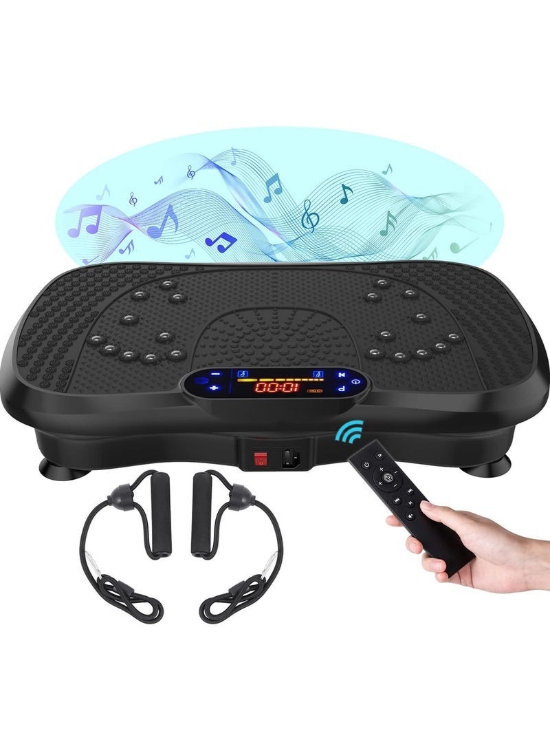 Arabest Vibration Plate Fitness Platform Exercise Machine Vibrating Lymphatic Drainage Shaking Full Body Shaker Workout Vibrate Stand Shake Board Sport Gym for Weight Loss Fat Burner for Women Men - Image 1